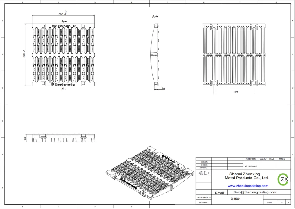 Redesigned CO450 D400 Channel Grate | Optimized Performance & Lightweight Structure #drainagesolutions